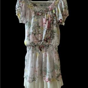 Elegant Floral Dress with Ruffle Detail size S #Spring #summer